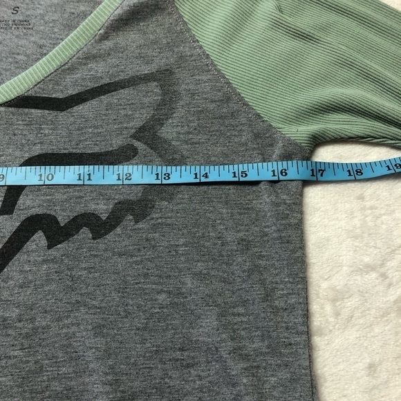 Fox Racing Long Sleeve Grey/Green Top NWOT Small - Picture 8 of 10
